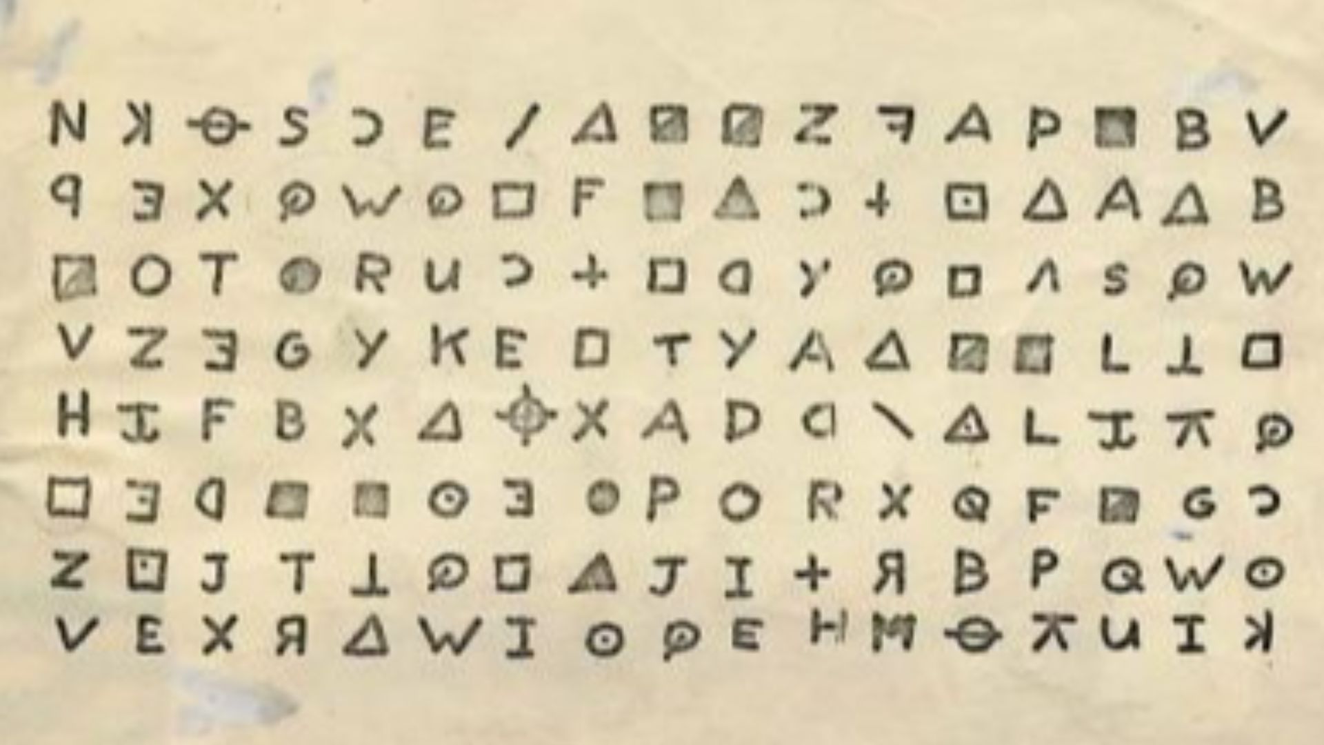 Cipher from Zodiac Killer letter, San Francisco Chronicle, July 31st 1969
