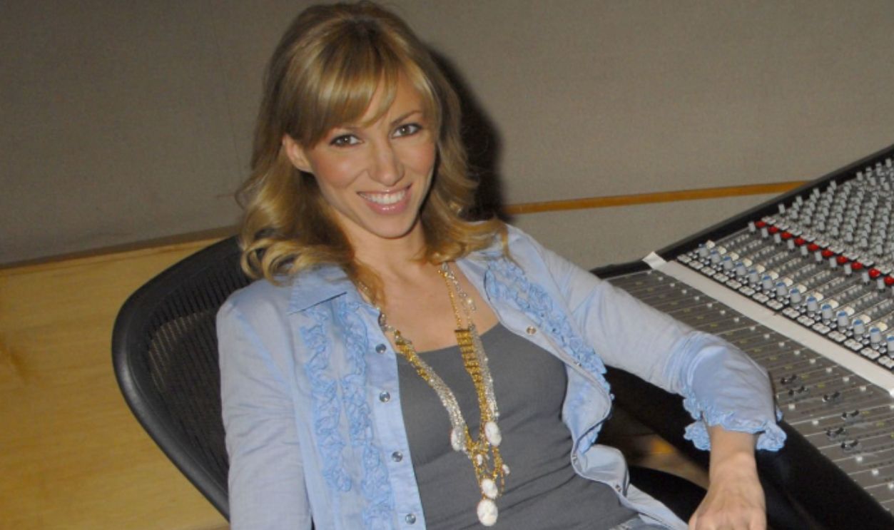 BURBANK, CA - JANUARY 28: ***EXCLUSIVE*** Singer Deborah Gibson posing in the recording studio on January 28, 2009 in Burbank, California.