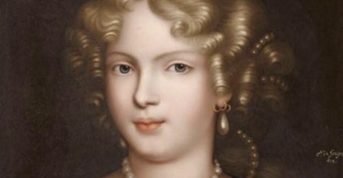 Historical painting of Marie Angélique De Scorailles