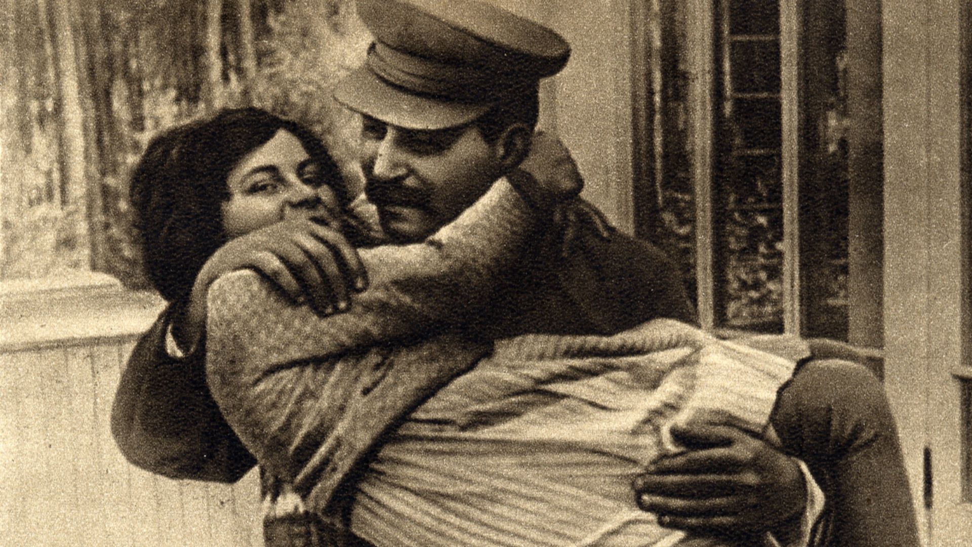 Joseph Stalin with daughter Svetlana, 1935.