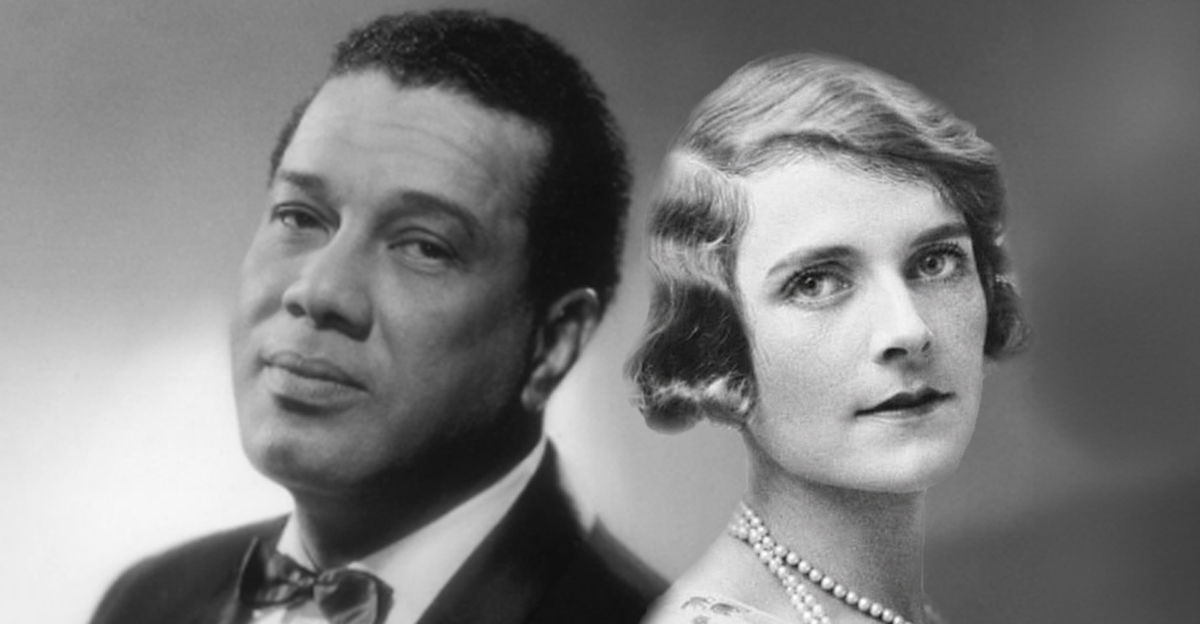 Black and white collage of Leslie Hutchinson and Edwina Mountbatten