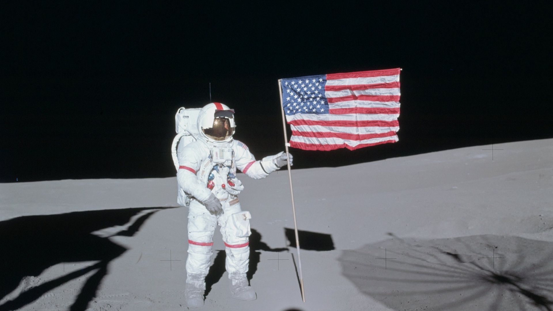 Apollo 14, Alan B. Shepard Jr. on Lunar surface.