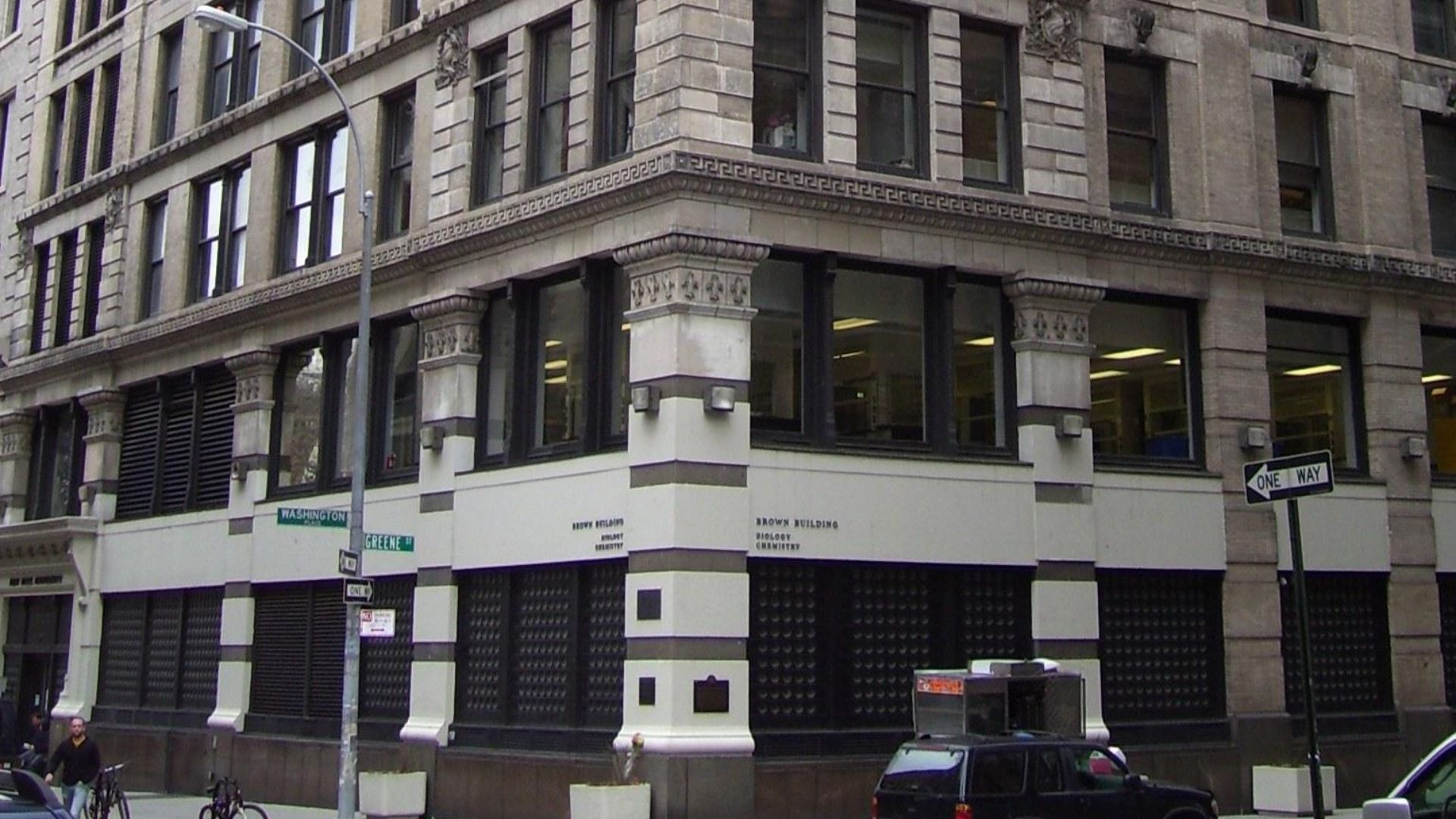 The Brown Building, at 23-29 Washington Place between Greene Street and Washington Square East in the Greenwich Village neighborhood of Manhattan, New York City, was the site on March 25, 1911 of the Triangle Shirtwaist Factory fire, in which 146 garment 
