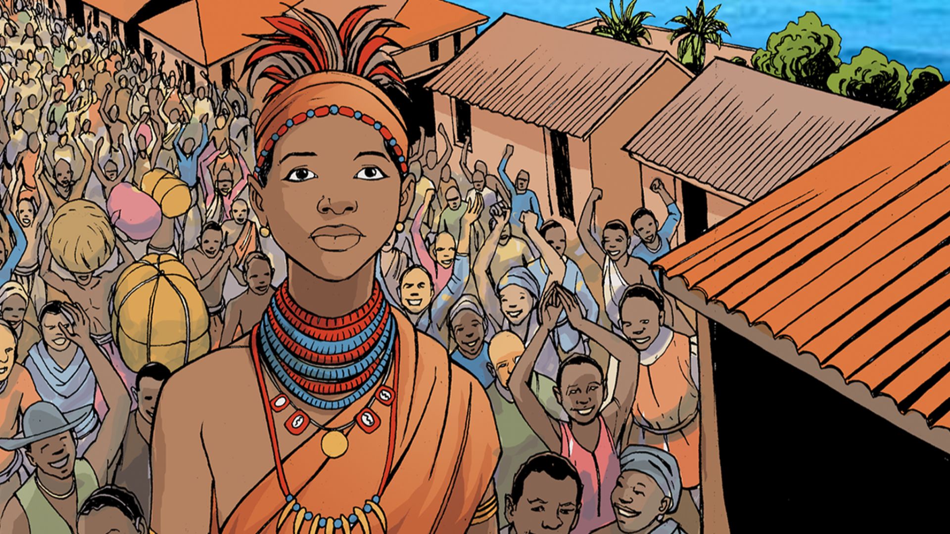 Taken from Nzinga Mbandi: Queen of Ndongo and Matamba from the UNESCO series on women in African history. Illustrations by Pat Masioni
