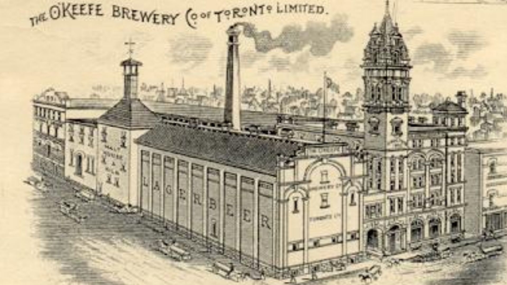 Advertising poster for the O'Keefe Brewery Company of Toronto Limited.