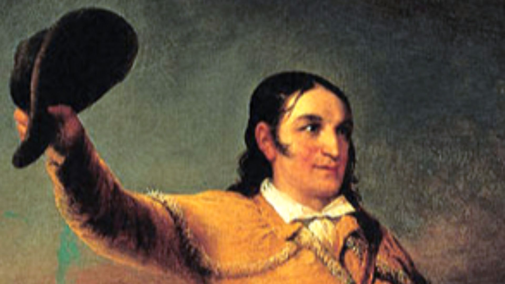 Portrait of David Crockett, by John Gadsby Chapman, oil on canvas [n. d.].