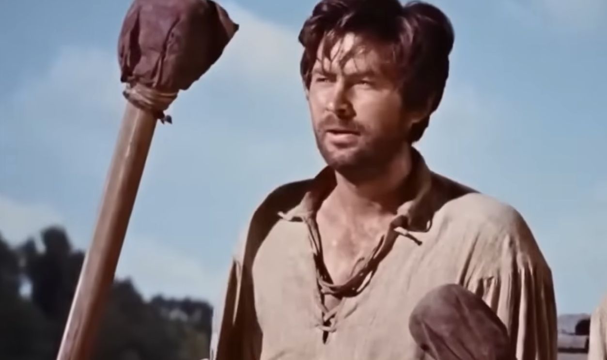 Screenshot from Davy Crockett and the River Pirates (1956)