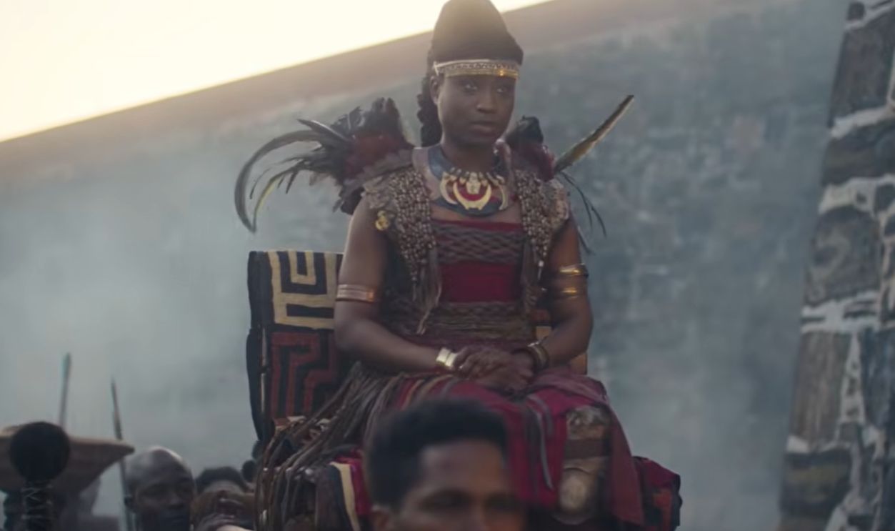 Screenshot from African Queens: Njinga, Netflix (2023) 