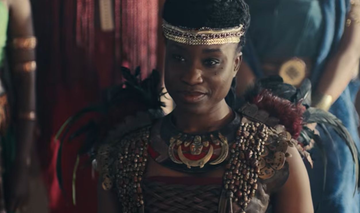 Screenshot from African Queens: Njinga, Netflix (2023) 