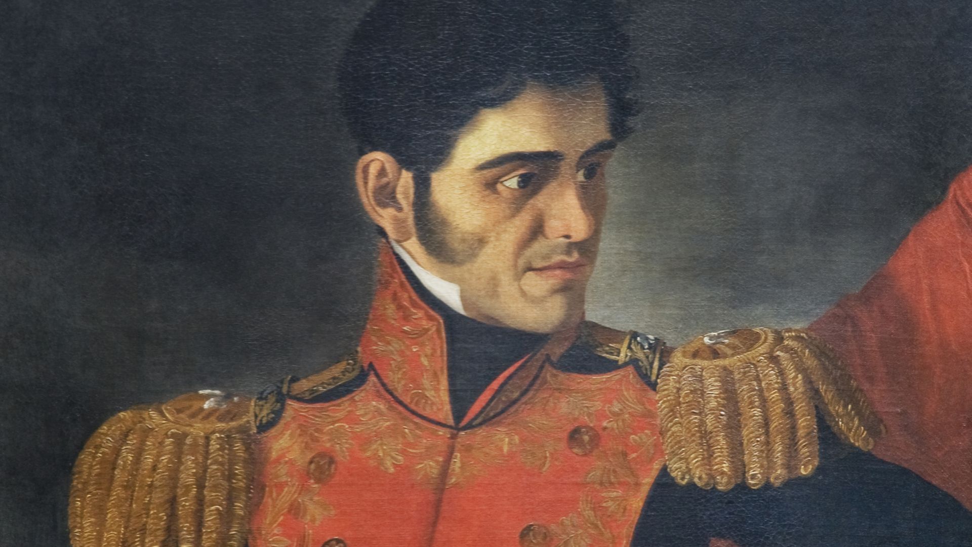 Carlos Paris. Portrait of Antonio López de Santa Anna (1794-1876).