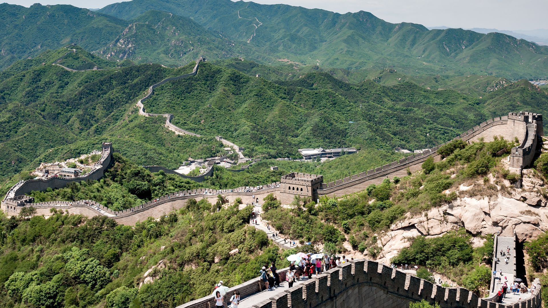Badaling, China: Great Wall of China at Badaling