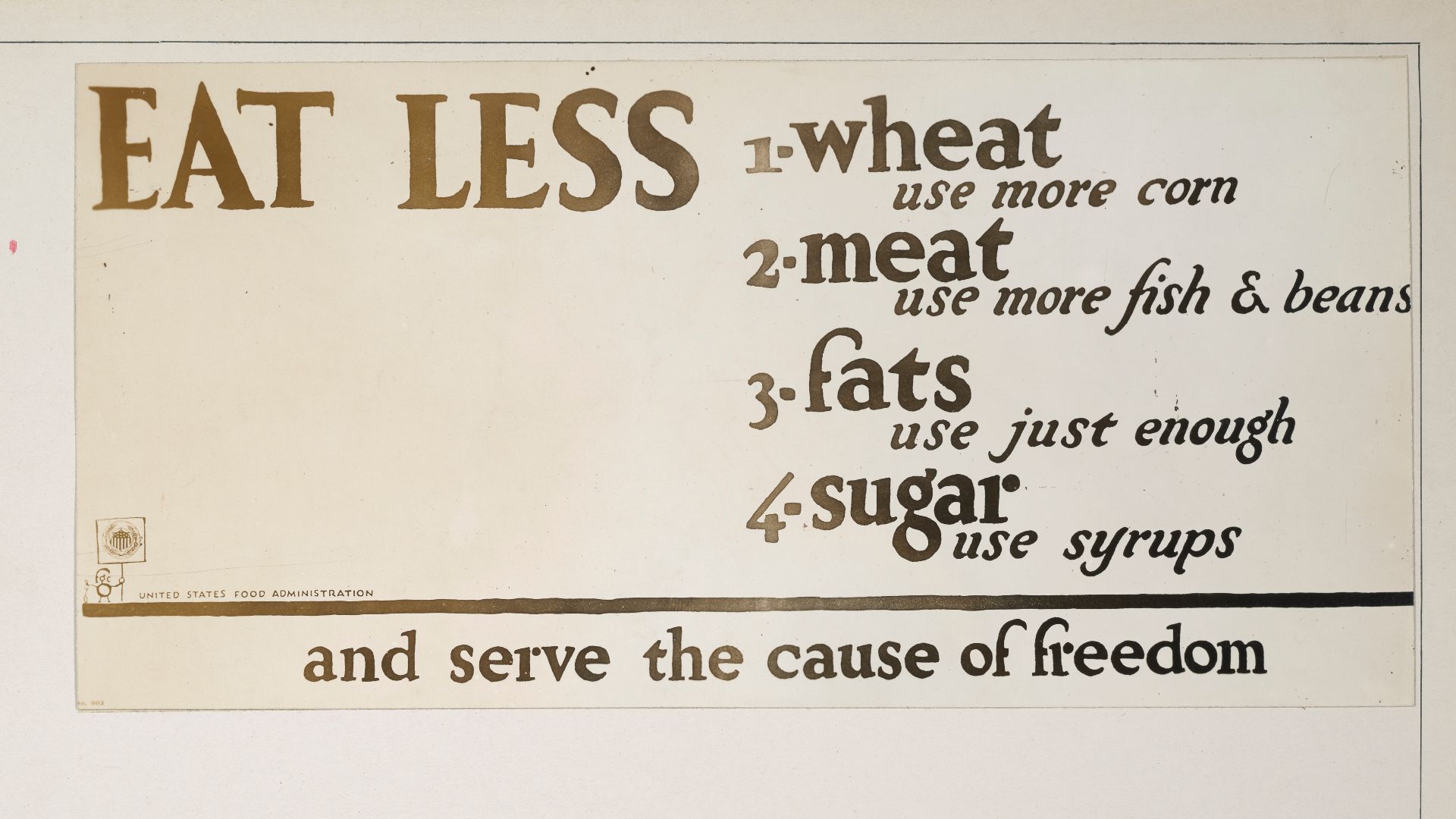 Scope and content:  Photographer: U.S. Food Administration