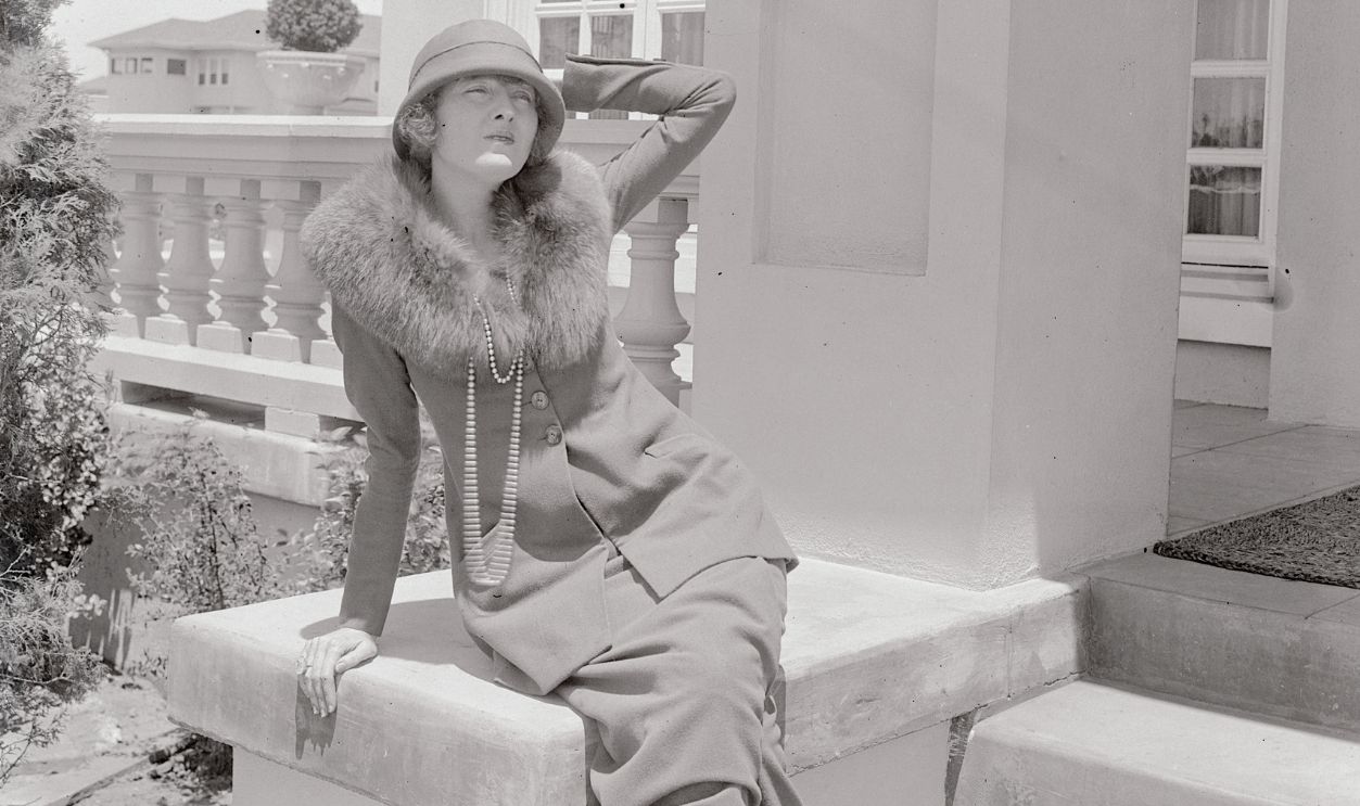 Peggy Hopkins Joyce is shown posing here while in California.