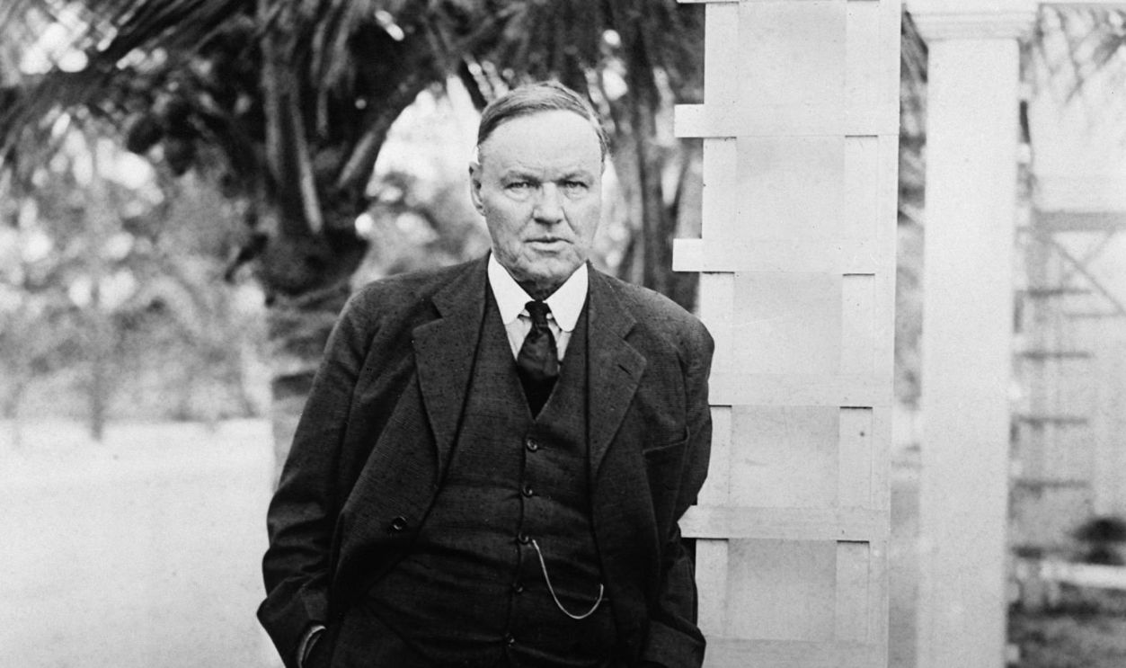 (Original Caption) 3/6/1923-Miami, FL- Clarence Darrow, one of the most striking figures in the legal world, seen vacationing at Miami.