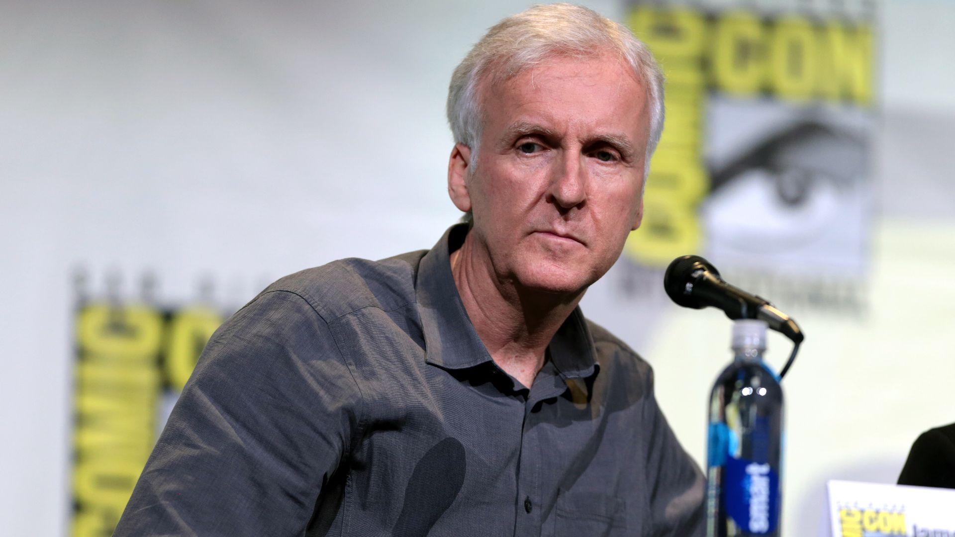 James Cameron speaking at the 2016 San Diego Comic Con International, for