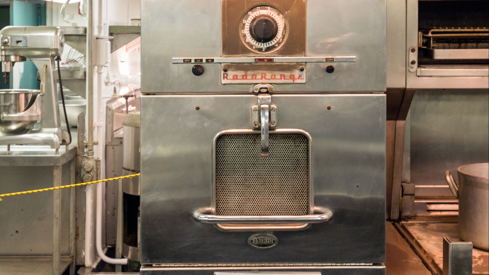 Raytheon microwave oven on the NS Savannah, Baltimore, Maryland, USA