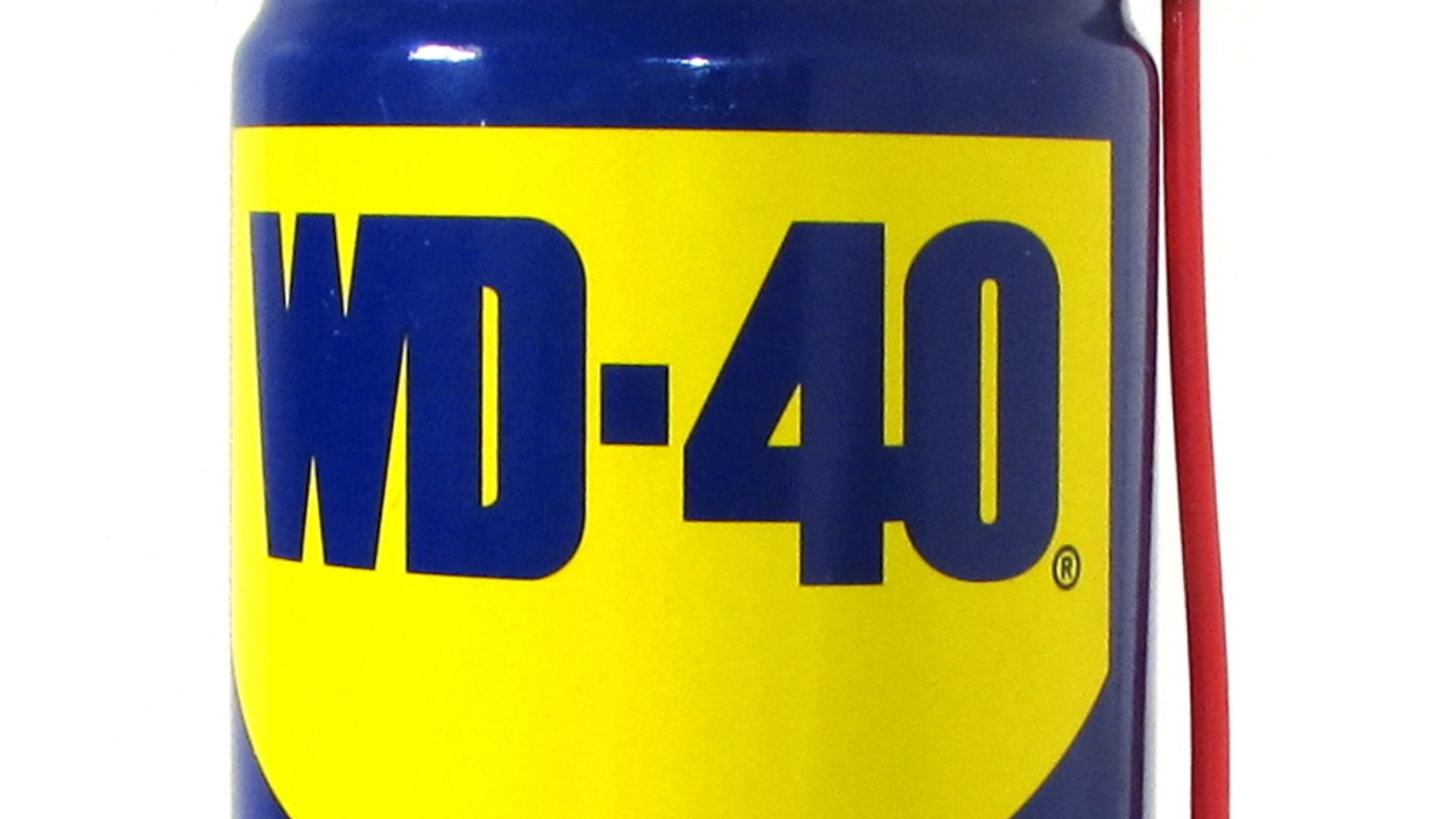 WD-40 lubricant with straw for easy-spray.