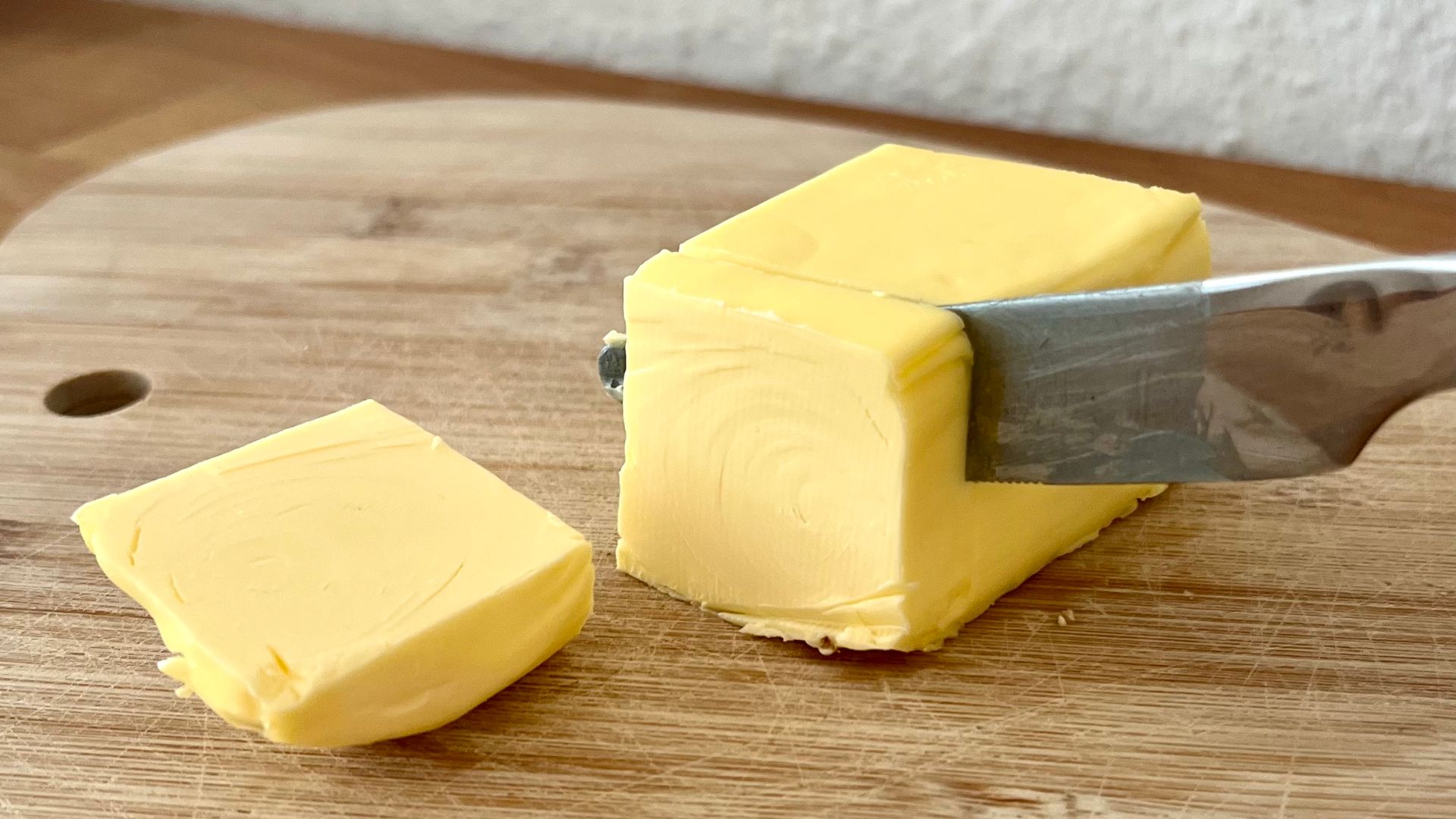 Schneiden von Butter