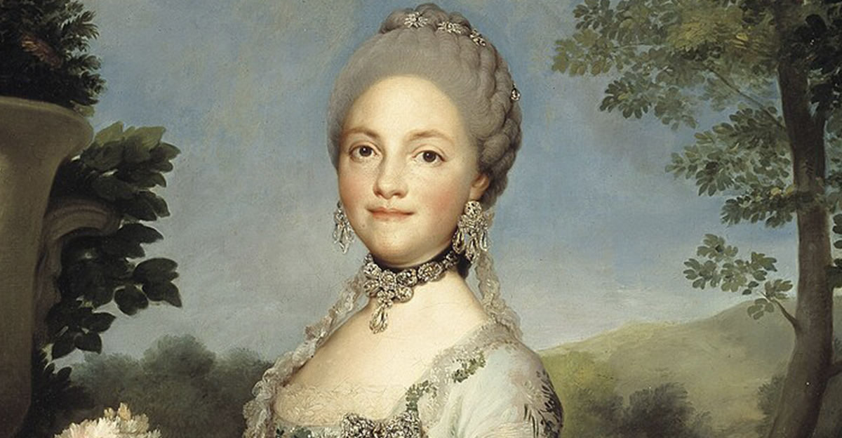 Historical painting of Maria Luisa Of Spain