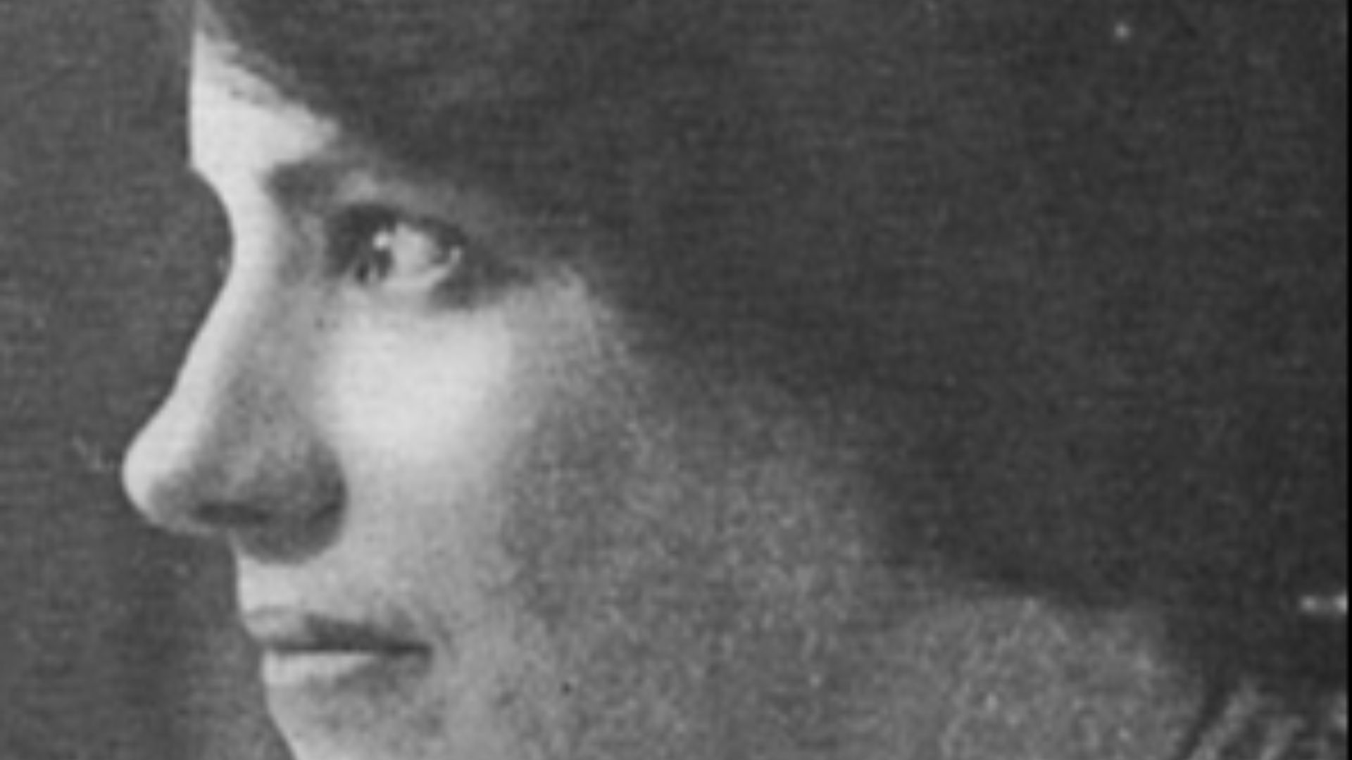 Profile photograph of Anna Anderson, who adopted the identity of Grand Duchess Anastasia of Russia in early 1922