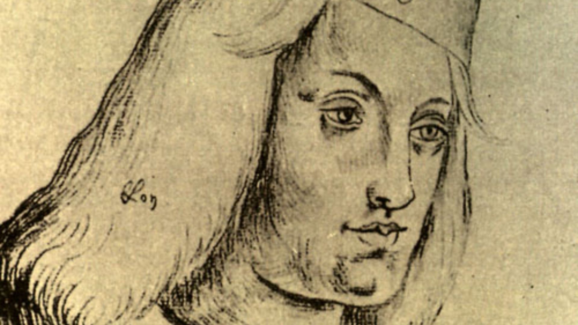 Drawing of Perkin Warbeck