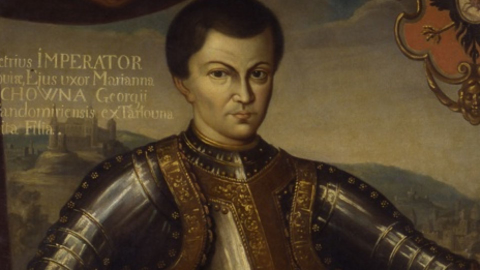 A portrait of the Russian tsar and impostor False Dmitry I made in Poland-Lithuania in the early 17th century