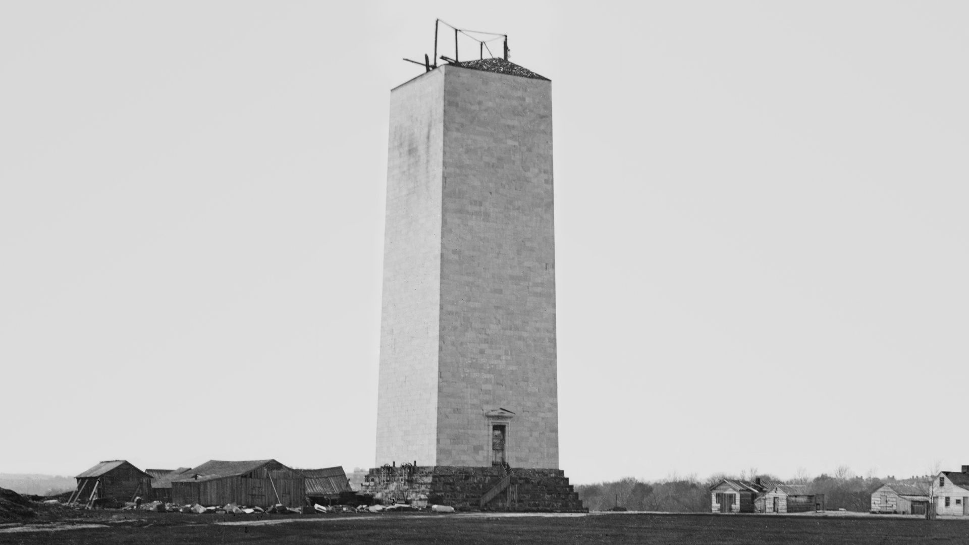 Washington Monument circa 1860.  Library of Congress description: