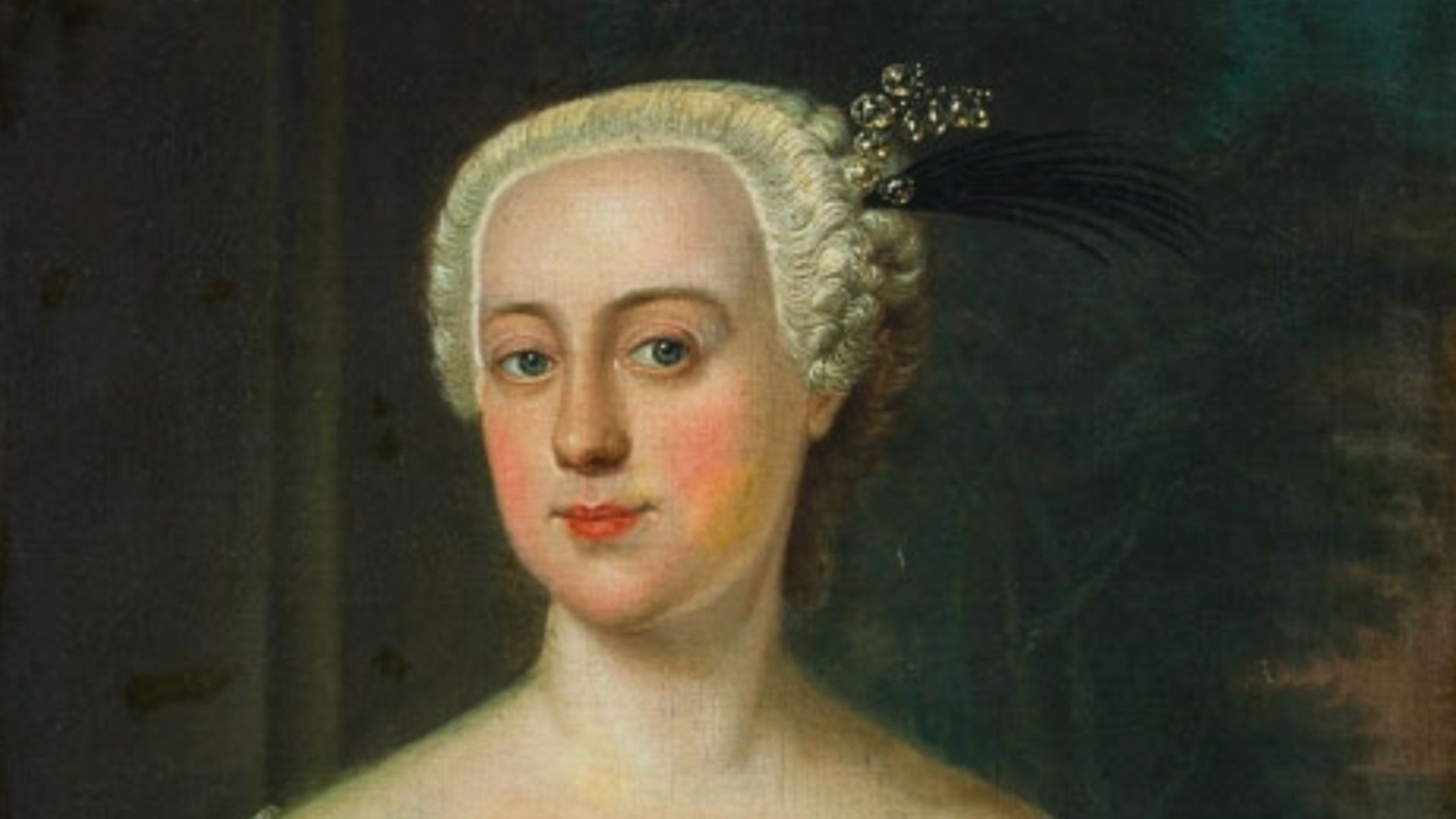 So-caled Portrait of Elisabeth Christine of Brunswick-Wolfenbüttel-Bevern (1715-1797), wife of Frederick II of Prussia, but is probably a depiction of Catherine II of Russia (1729-1796).
Identification proposed by user Ecummenic (talk) based on the compar