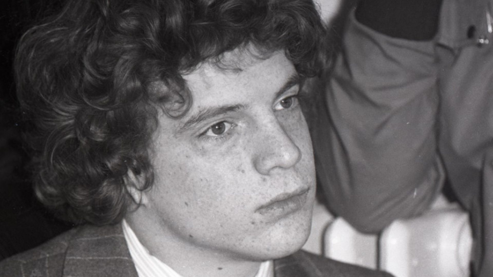 John Paul Getty III at the 1976 process held the Court of Lagonegro against Calabria's mafia members presumed responsible for his abduction in July 1973