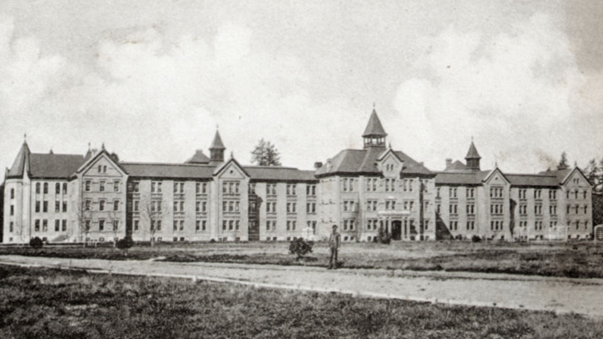 Territory of Washington, Western Washington Hospital for the Insane, Main Ward Building, Steilacoom, WA