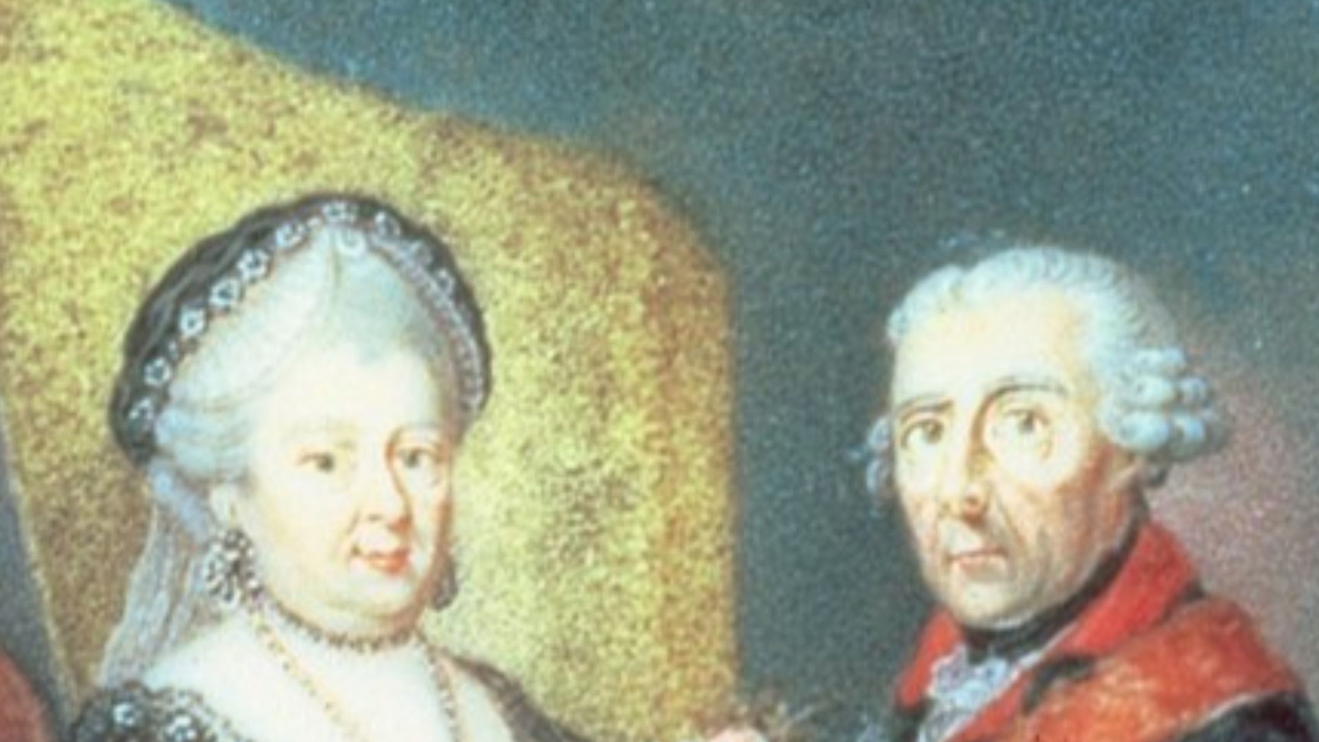 Portrait of Frederick II of Prussia (1712-1786) and his wife Elisabeth Christine of Brunswick-Wolfenbüttel-Bevern (1715-1797).