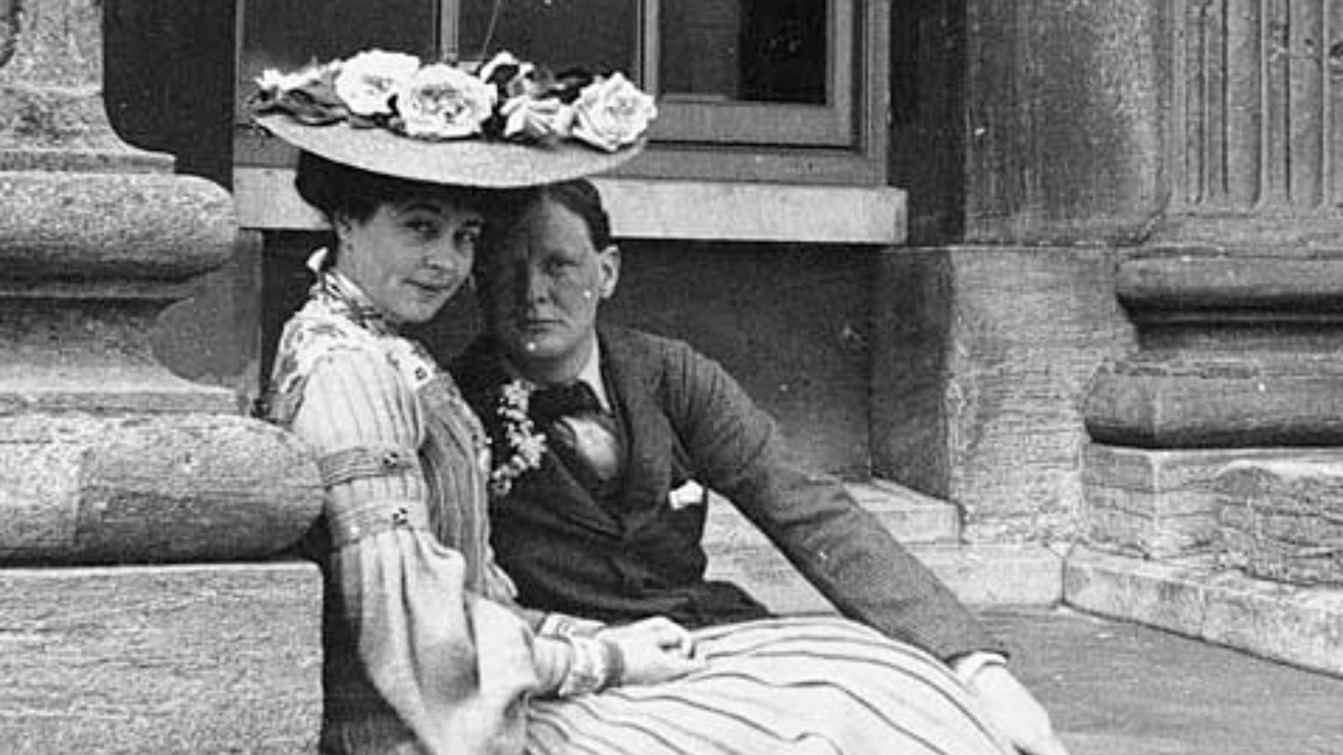 Consuelo and Winston Churchill at Blenheim