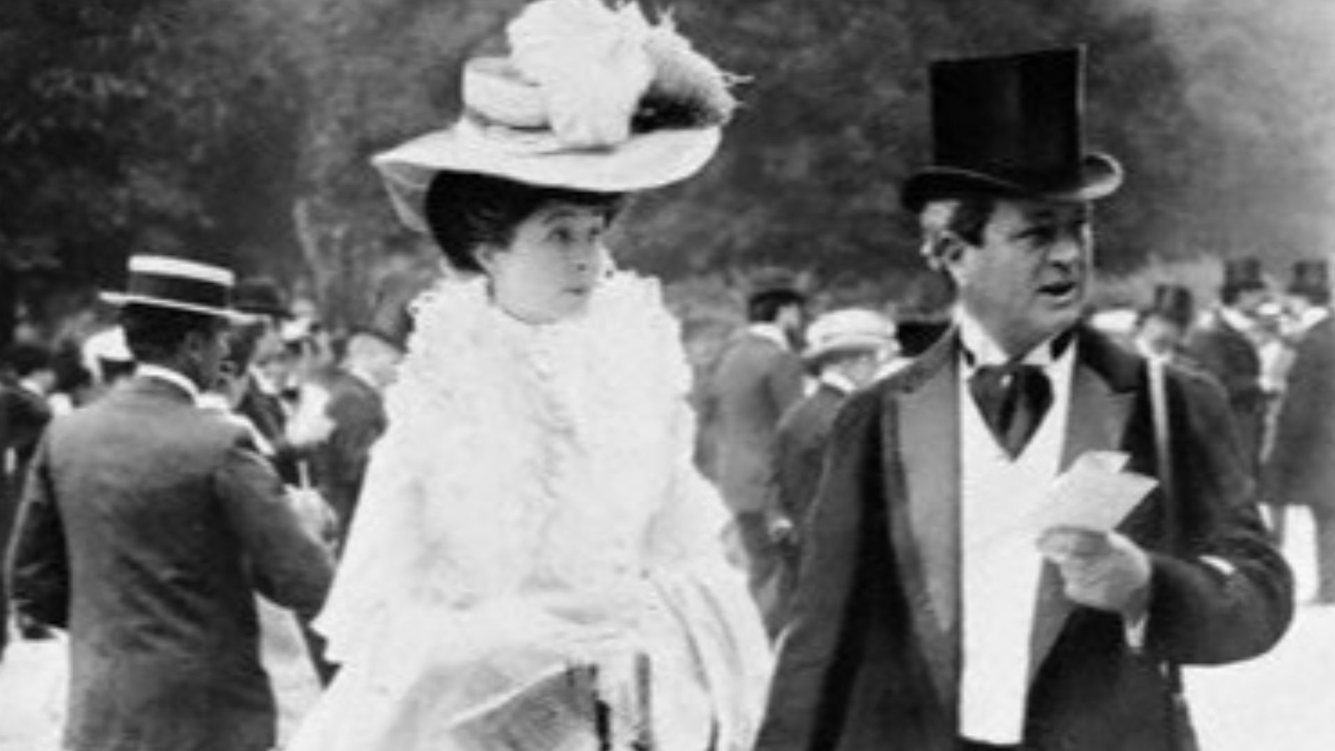 Paris, France --- W.K. Vanderbilt and his daughter, Consuelo, Duchess of Marlborough, at the races in Paris.