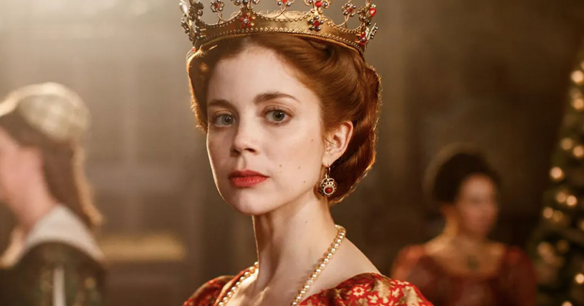 Catherine of Aragon wearing red