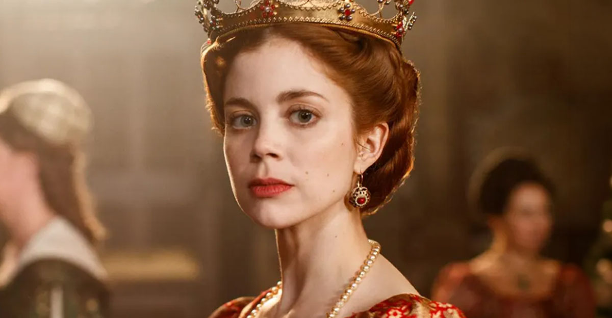 Catherine of Aragon wearing red