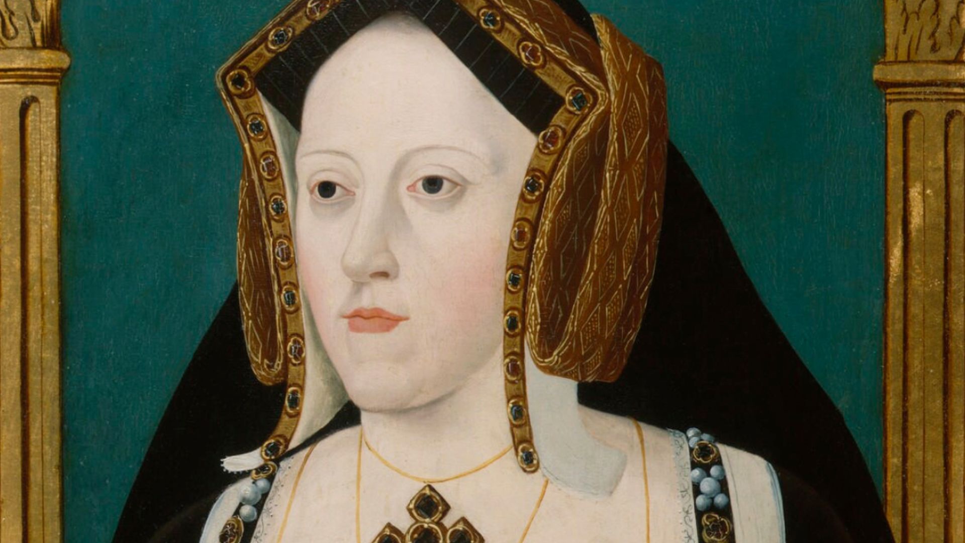 Portrait of Catherine of Aragon (1485-1536), first wife of Henry VIII of England (1491-1547).