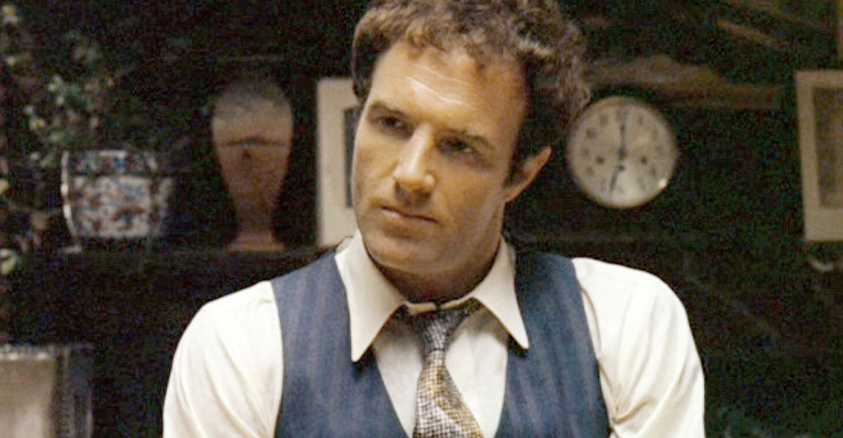 James Caan in a suit and tie 