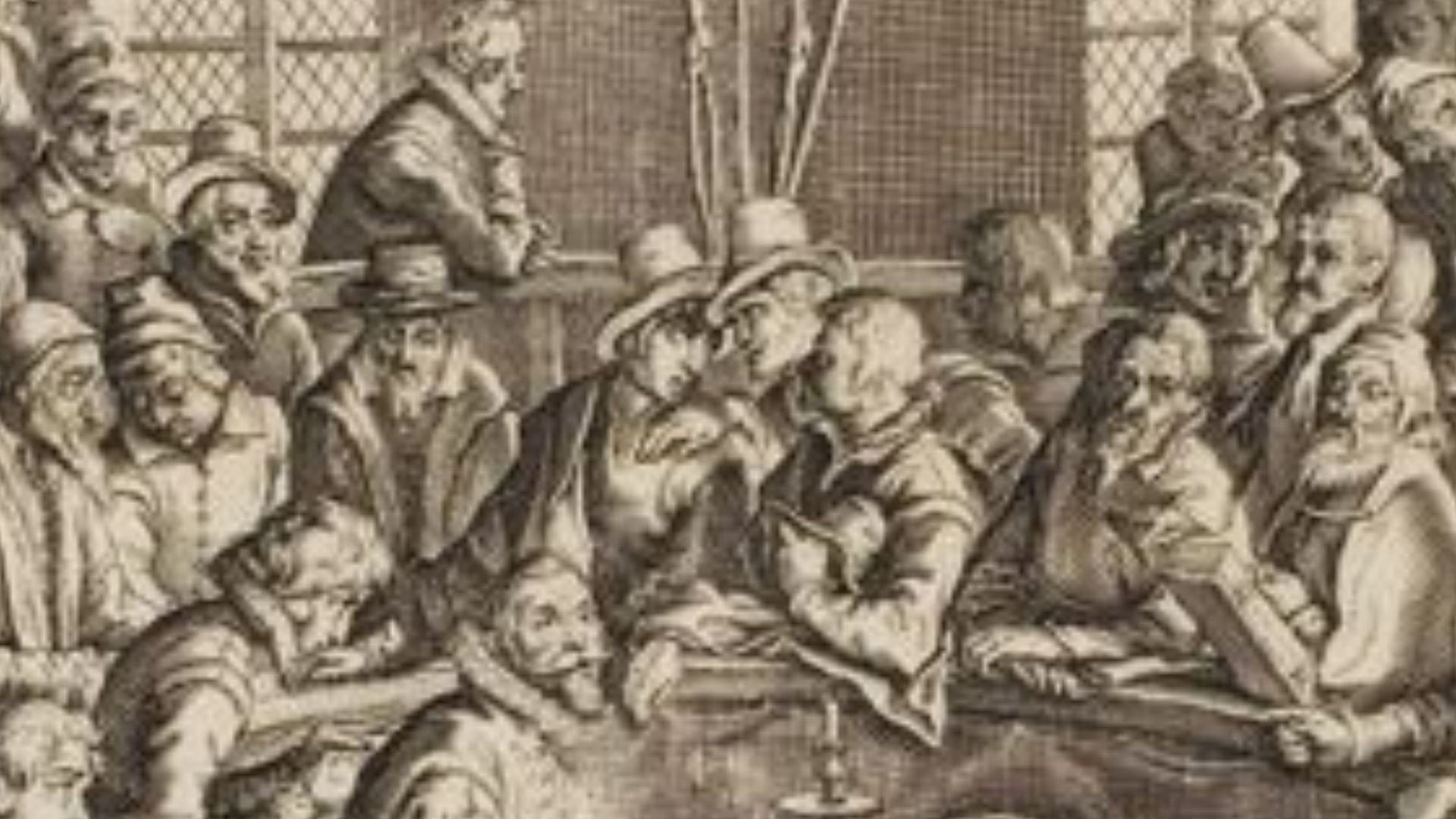 A depiction of an anatomical theatre