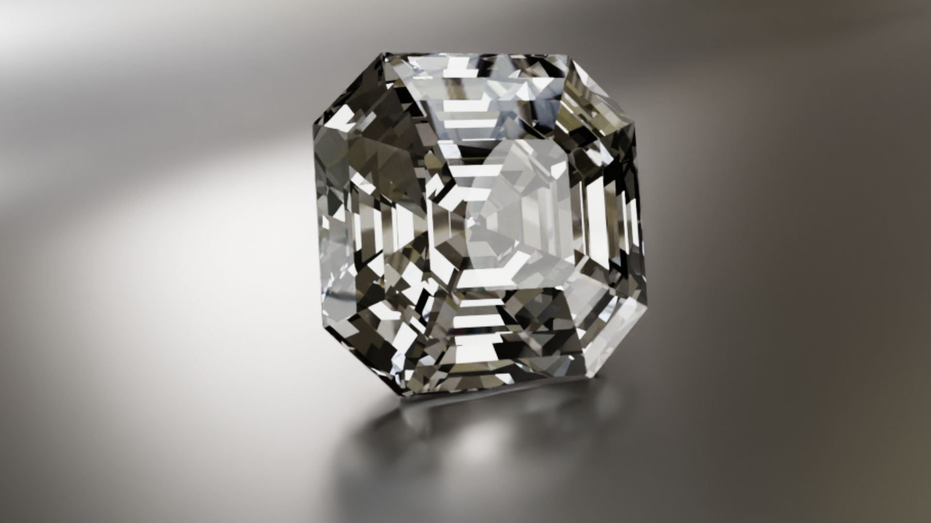 Image of an Asscher-cut diamond