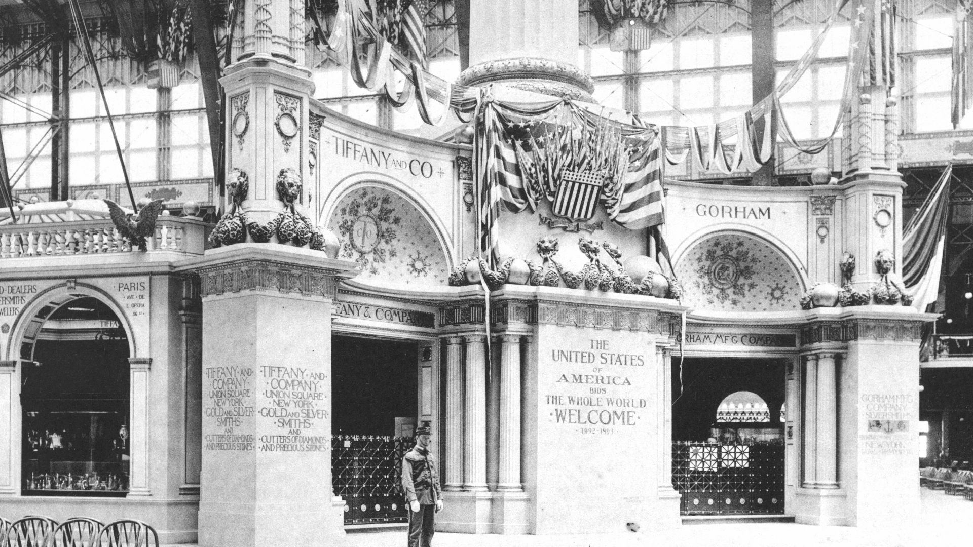 Official Views Of The World's Columbian Exposition: Tiffany And Gorham Exhibits--Manufactures Building