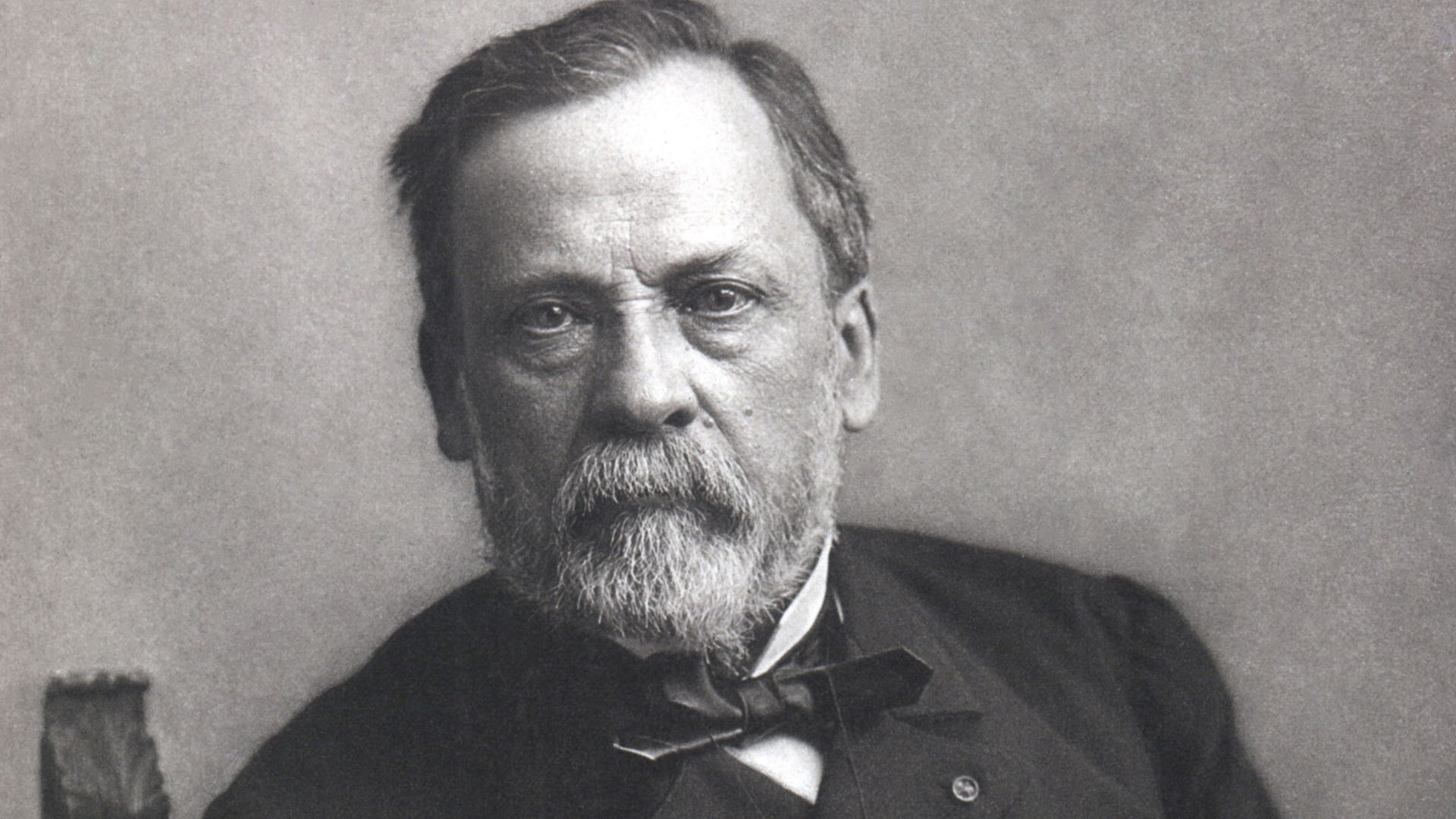 Studio portrait of Louis Pasteur, restored (removed dust, scratches, and what looked to be a water stain)