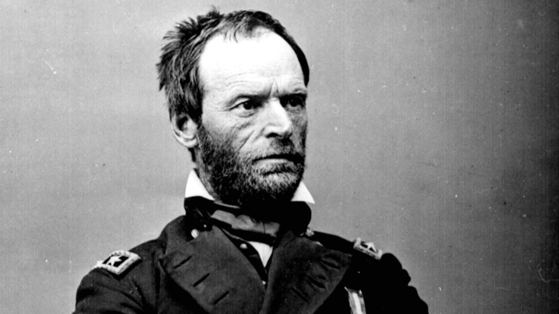 General William Tecumseh Sherman, a general of the Union Army during the American Civil War. Sherman is famous for Sherman's March to the Sea.
