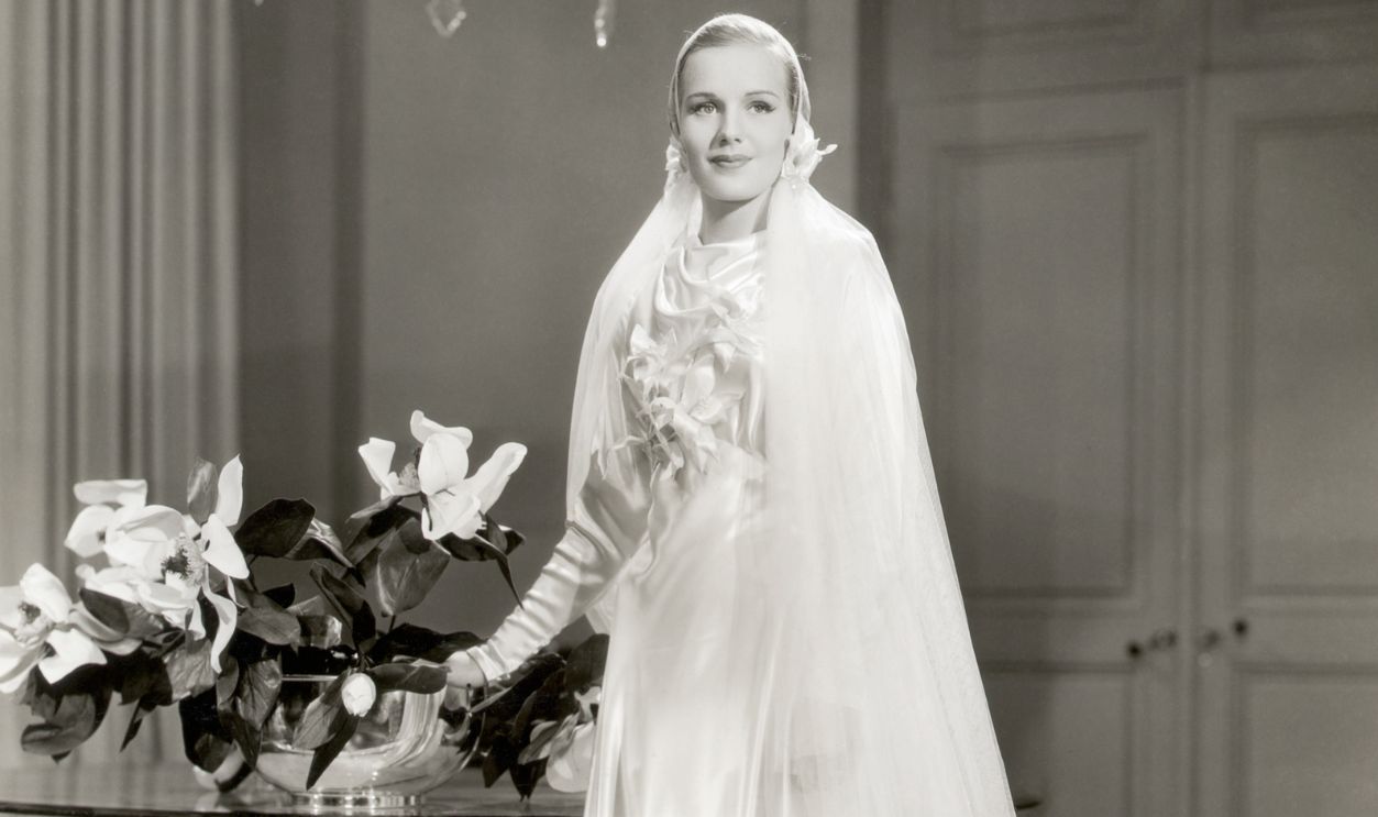 Actress Frances Farmer Wearing a Wedding Dress