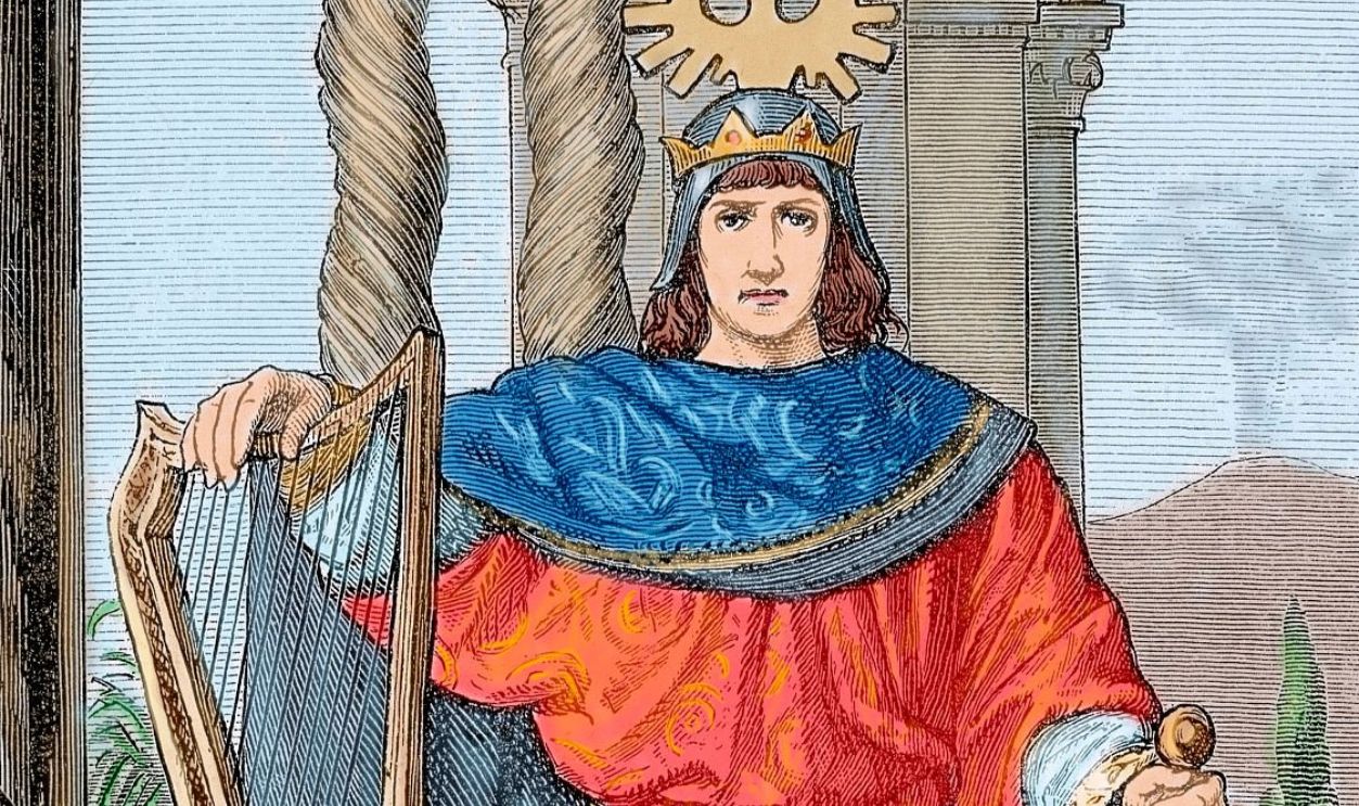 Frederick II Hohenstaufen (1194-1250). Holy Roman Emperor. Colored engraving.