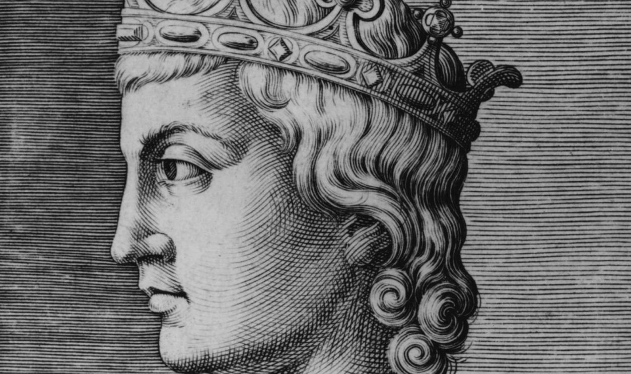 Circa 1225, Holy Roman Emperor Frederick II (1194 - 1250) of Germany.