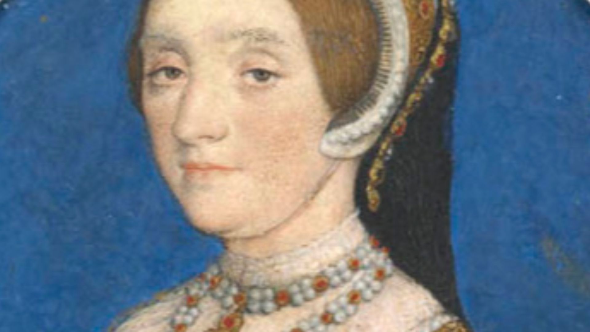 A Portrait miniature of a lady thought to be Katherine Howard, circa 1540, by Hans Holbein the Younger