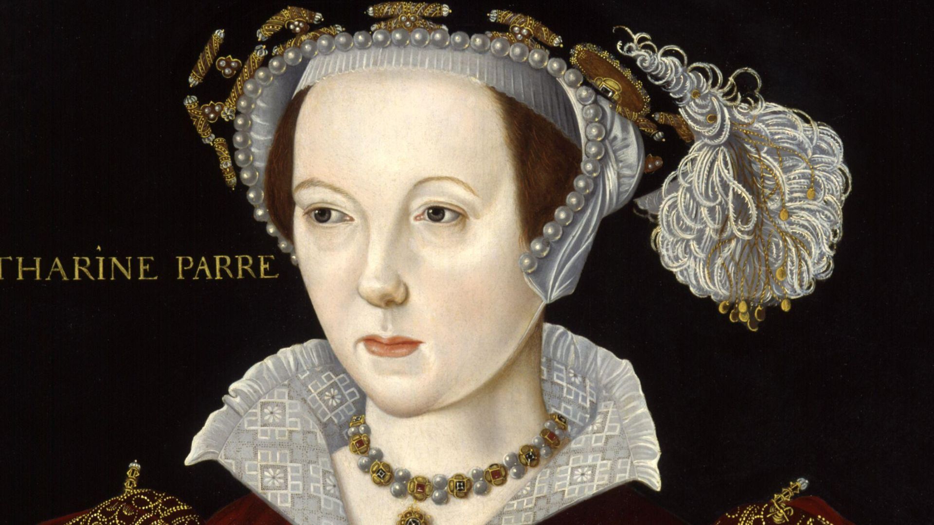 Catherine Parr (1512 - 1548), sixième et dernière épouse d’ Henry VIII d’Angleterre, peut-être par William Scrotts.