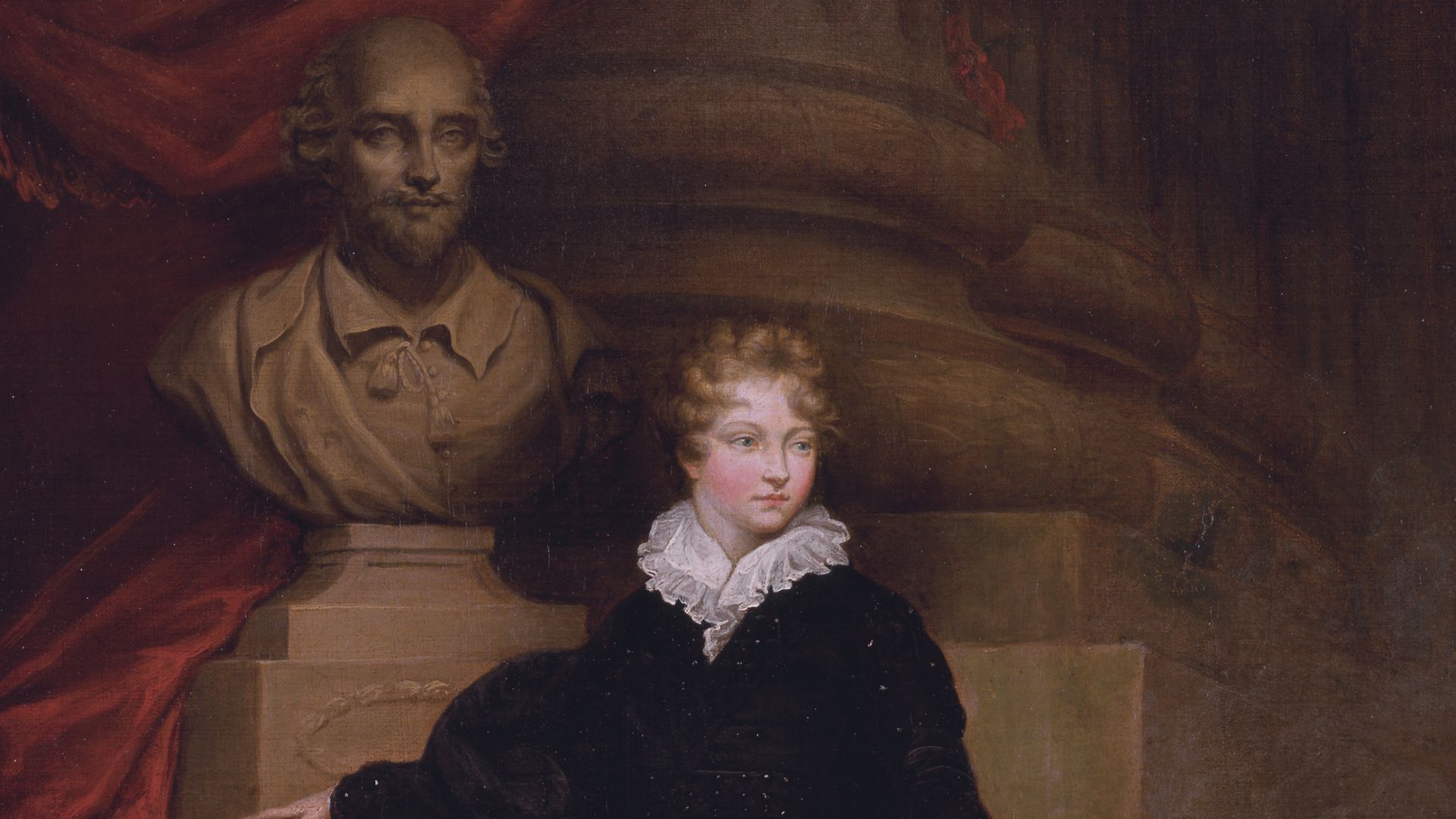 Master Betty as Hamlet, before a bust of Shakespeare 
oil on canvas
55.9 x 40.6 cm