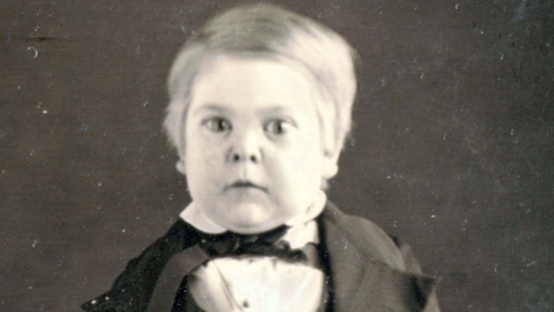 Charles Sherwood Stratton, aka General Tom Thumb, daguerreotype