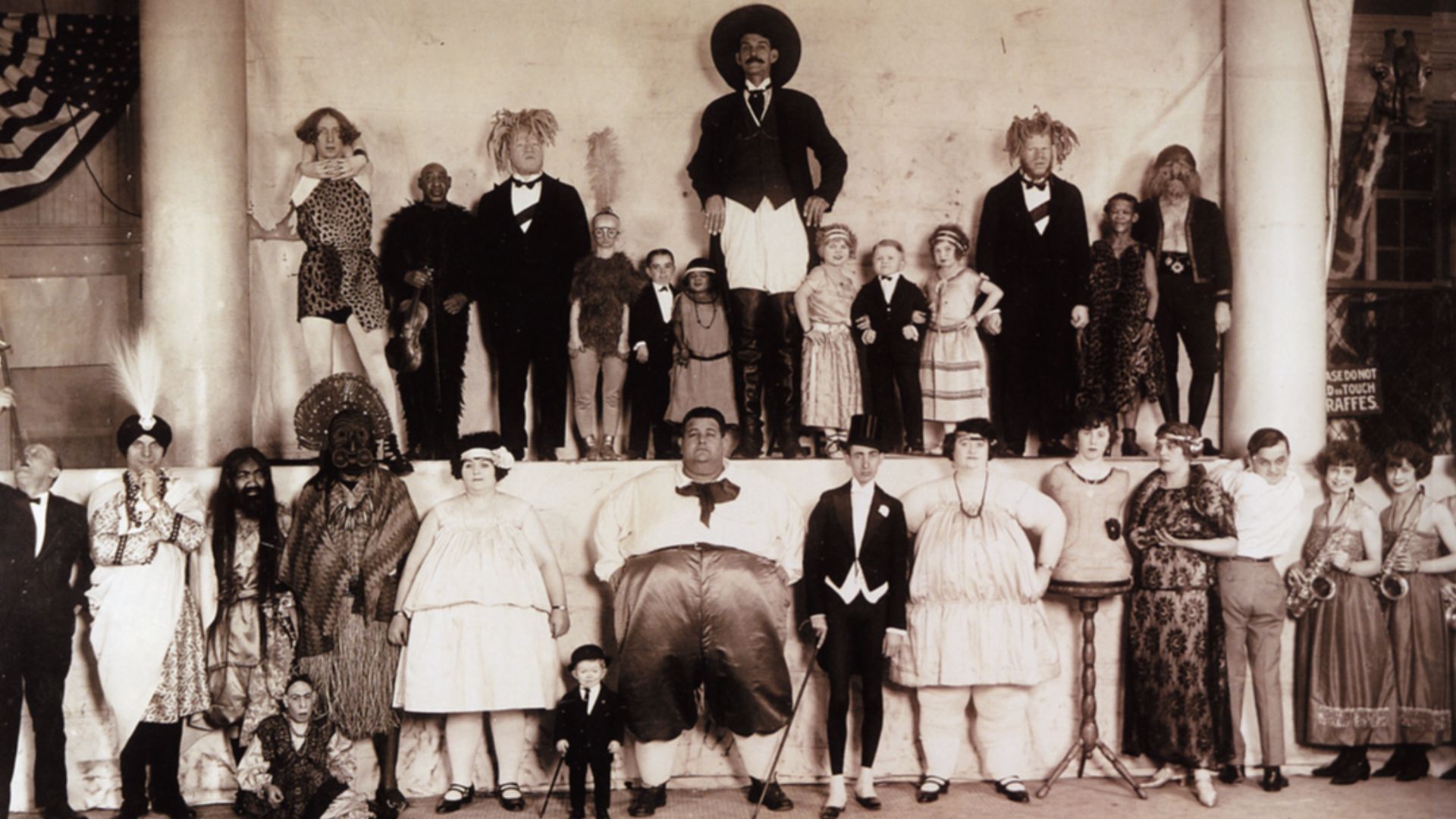 Ringling Brothers “Congress of Freaks” lineup in 1924